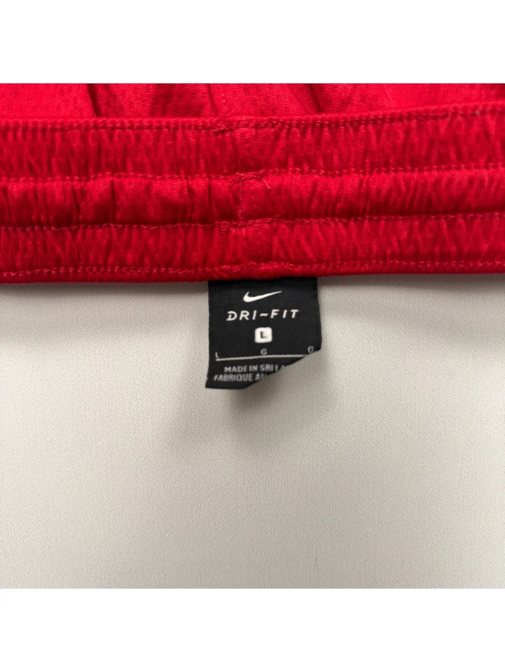 Nike Athletic Dri-Fit Red Black Shorts - Boys Large